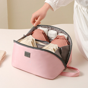 Storage Bracket Travel Storage Korean Style Fabric Women's Underwear Portable Storage Bag Three-in-One Underwear Storage Bag