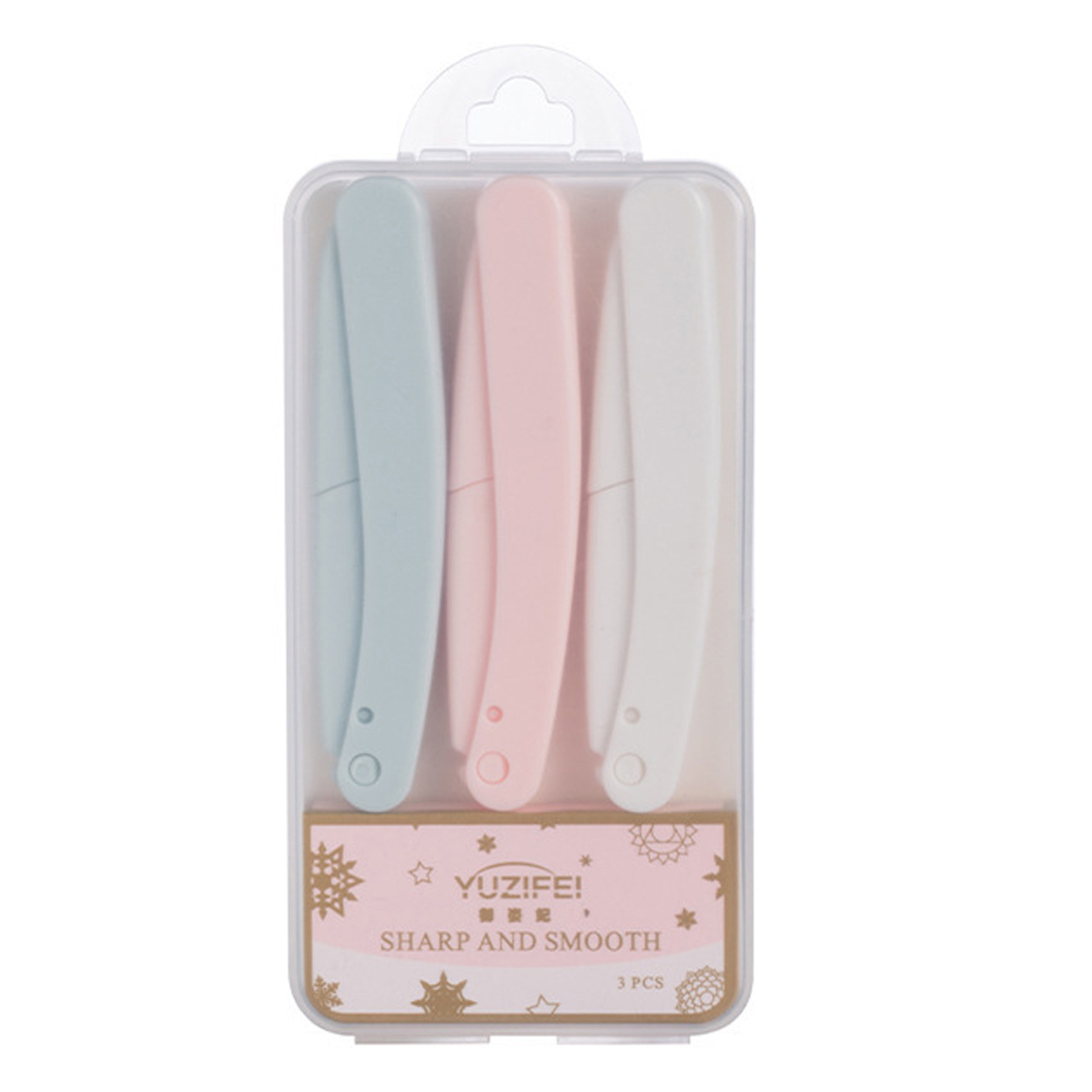 Manufacturers women's macro shaving blade beauty tools foldable anti-scratch eyebrow shaving knife eyebrow scraper wholesale