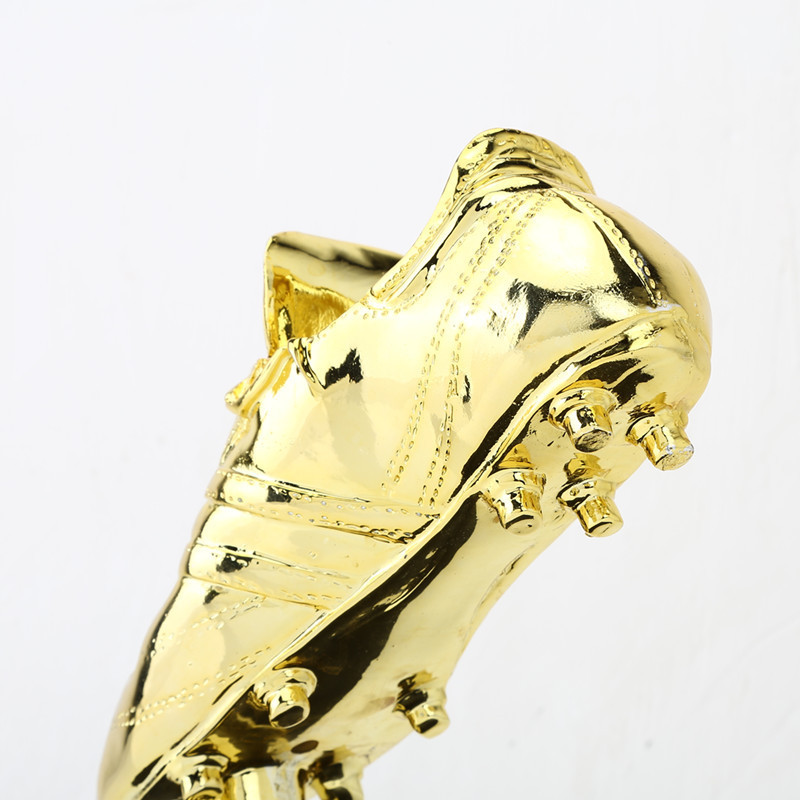 Football golden boot Cup World Cup fans supplies electroplated resin commemorative Sports Meeting physical competition shooter Trophy