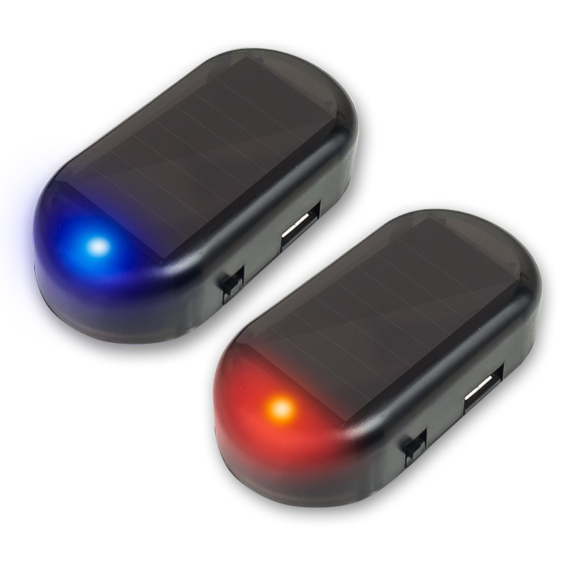 Car solar anti-theft lamp car simulation anti-theft device car alarm LED simulation warning light flash