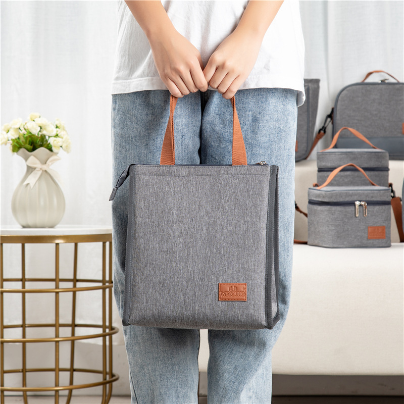 Spot wholesale portable lunch bag Korean version of large capacity lunch box bag thickened aluminum foil waterproof ice bag cross-border lunch bag