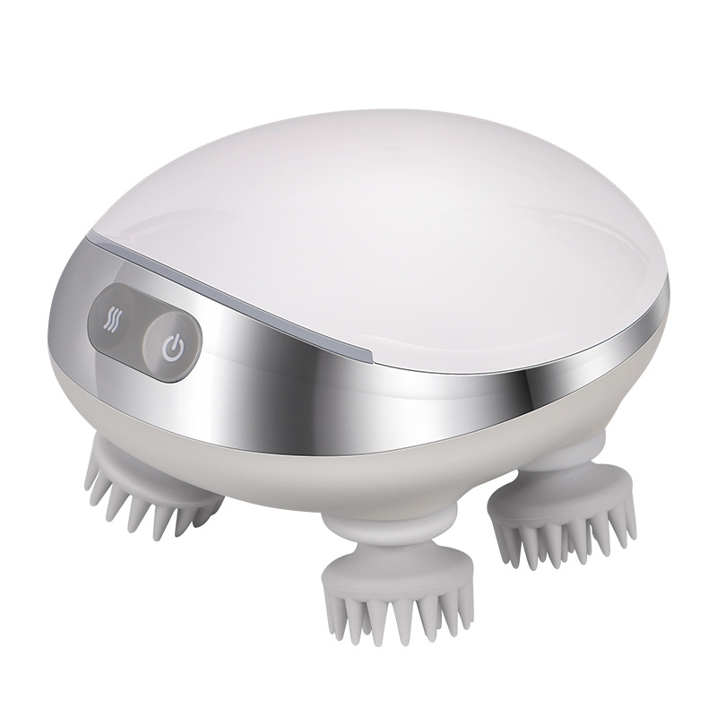 New Hot Compress Red Light Household Charging Electric Kneading Vibration Waterproof Head Massager Scalp Head Massager
