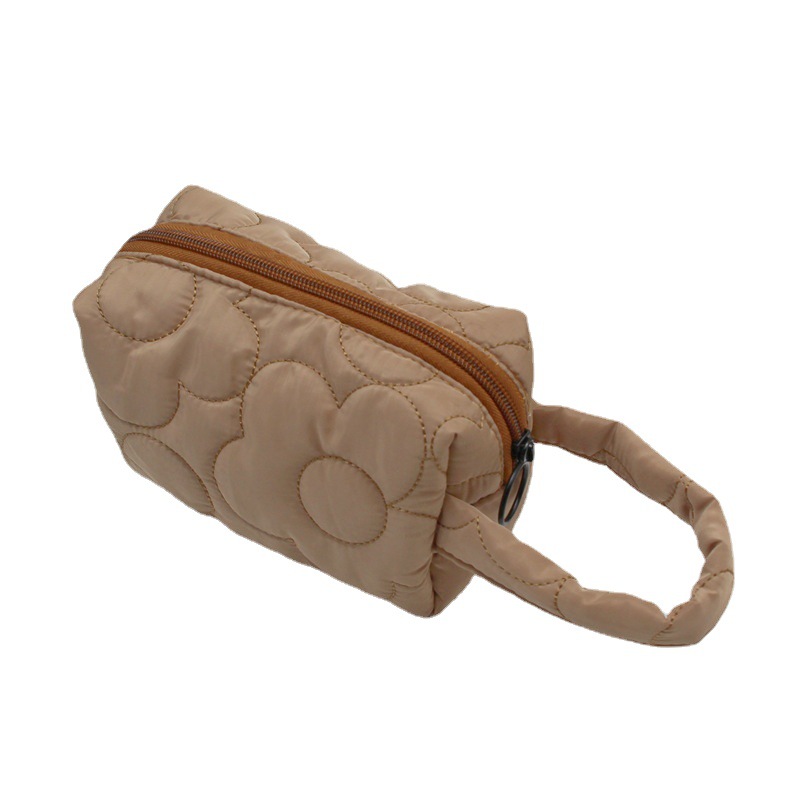 ins Cosmetic Bag Women's Large Capacity Pencil Case Multi-Functional Wash Portable Storage Bag Candy Color Simple Hand Wallet