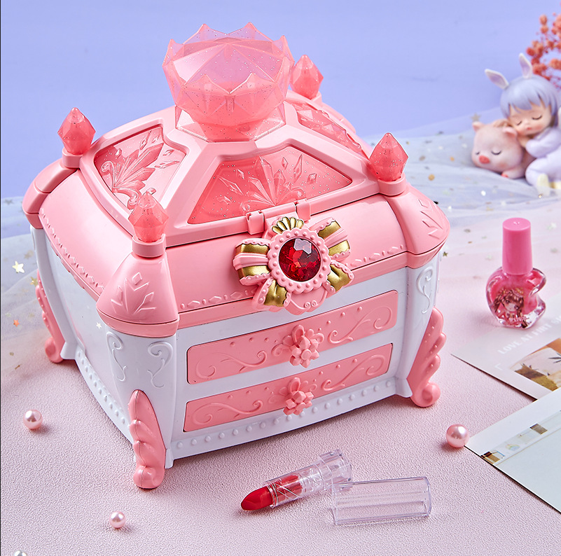 Children's Cosmetics Toys Girls Play House Nail Polish Princess Makeup Box Set Stage Performance Children's Gift