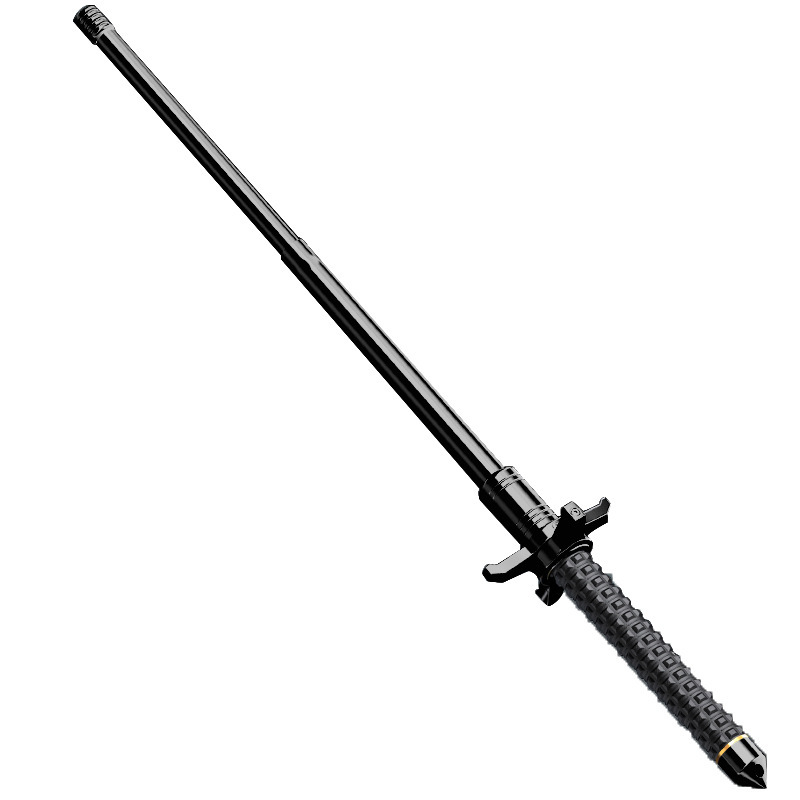 Block knife swing stick solid telescopic stick self-defense stick swing stick security stick explosion-proof stick three-section stick martial arts supplies tactical stick