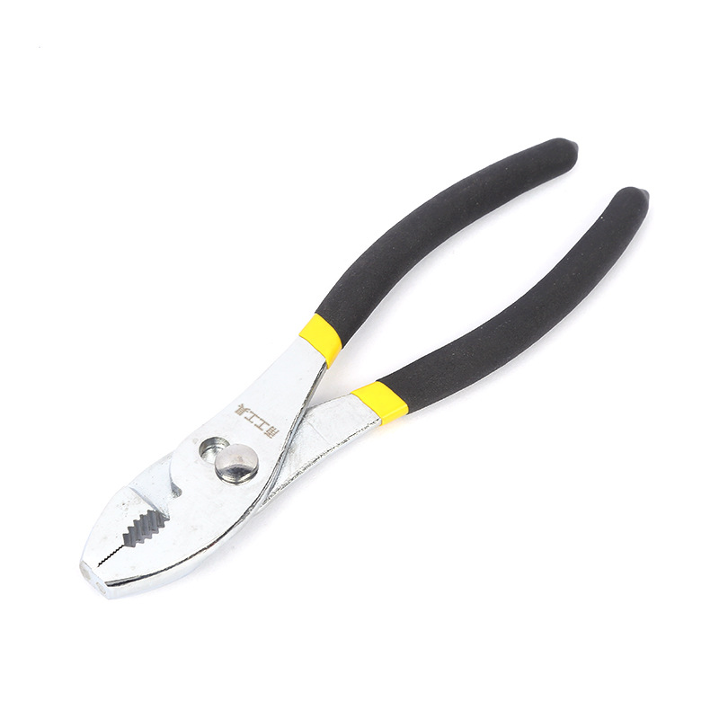 Factory wholesale large opening clamping pliers pipe repair tools two-color plastic handle 6 inch 8 inch carp pliers