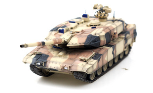 12203Pa Leopard Ii A7+ Desert Camouflage Alloy Tank Model in Stock