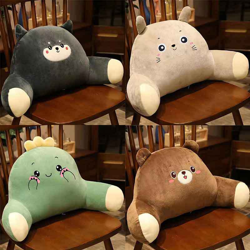 허리 보호 쿠션 자동차 베개 사무실 홈 만화 허리 베개 의자 침대 자동차 다시 베개 침대 옆 좌석