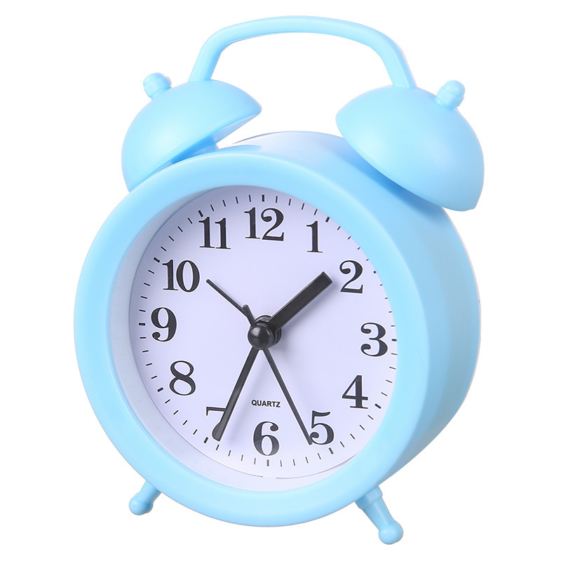 Alarm Clock Home Round Bedside Wake-up Alarm Clock for Students and Children Modern Simple Desktop Decorative Desk Clock Lazy Clock