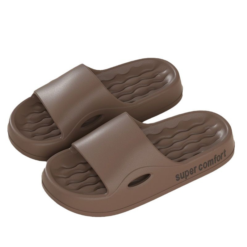 Sandals and slippers men's feeling of stepping on excrement wear eva home non-slip non-smelly feet home thick bottom bathroom indoor summer women