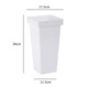 Square flower barrel medium [white] 1; see sku description