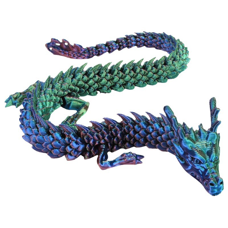 Fish tank landscaping decoration 3d printing joint Dragon Chinese Dragon ornaments creative cartoon dragon Tide play water grass rockery