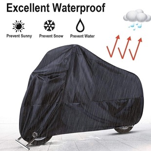 Amazon Hot Sale Motorcycle Clothes Black Heat Absorbing Motorcycle Cover Rainy Season Waterproof Silk Polyester Electric Car Cover