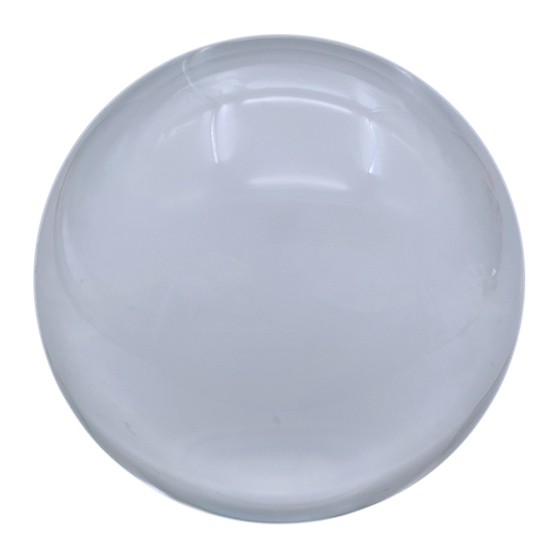 Factory transparent crystal ball ornaments base art decoration crafts K9 yellow pink colored glass ball wholesale