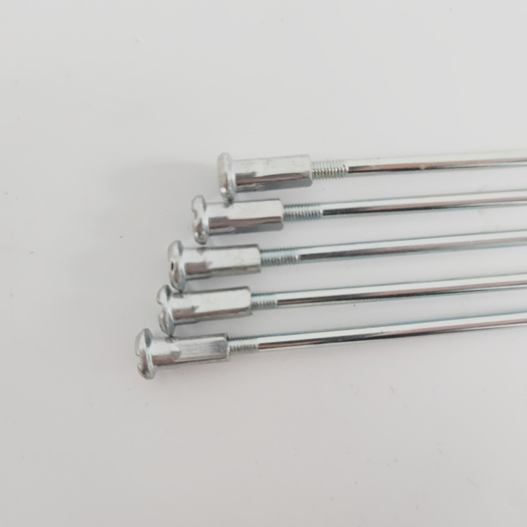 No. 12 electric car spokes 12G electric bicycle spokes bicycle steel wire 2.5mm baby carriage strip carbon steel silver
