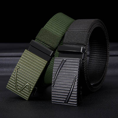 Unisex tactical belt outdoor sports leisure canvas nylon belt jeans overalls belt wholesale