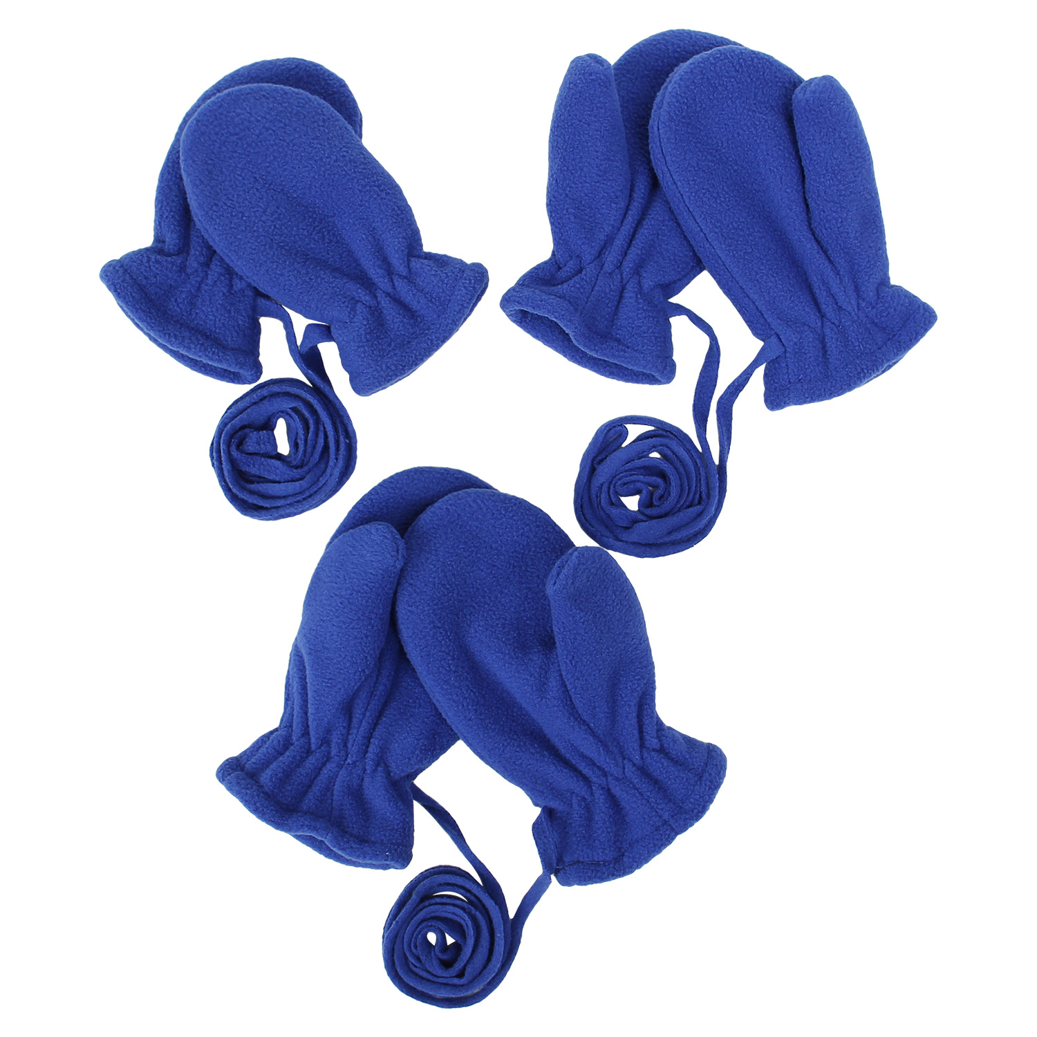 Autumn and Winter Children's Baby Gloves Outdoor Cross-border Supply Cold-proof Warm Fleece Neck Finger Glove Bag