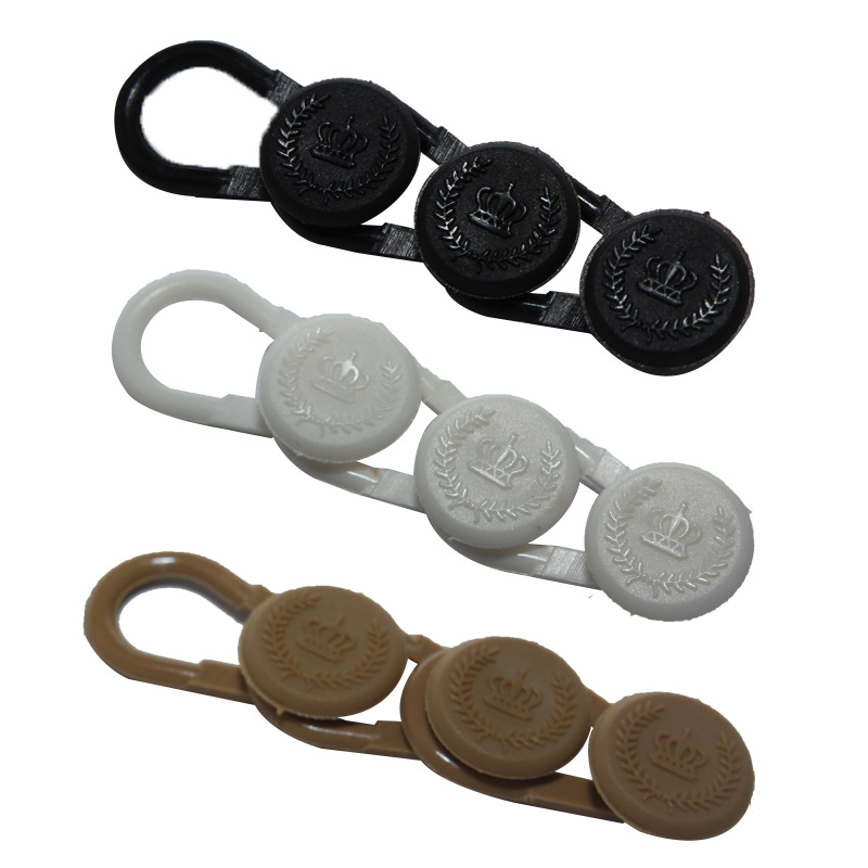 Amazon Hot Selling Collar Extension Buckle Metal Spring Plastic Extension Buckle Shirt Waist Adjustment Buckle Wholesale