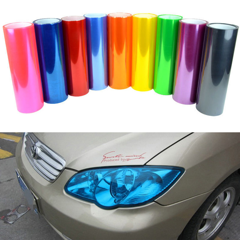 Motorcycle taillight film magic color headlight color changing sticker electric color changing fog light flash point frosted matte blackened light