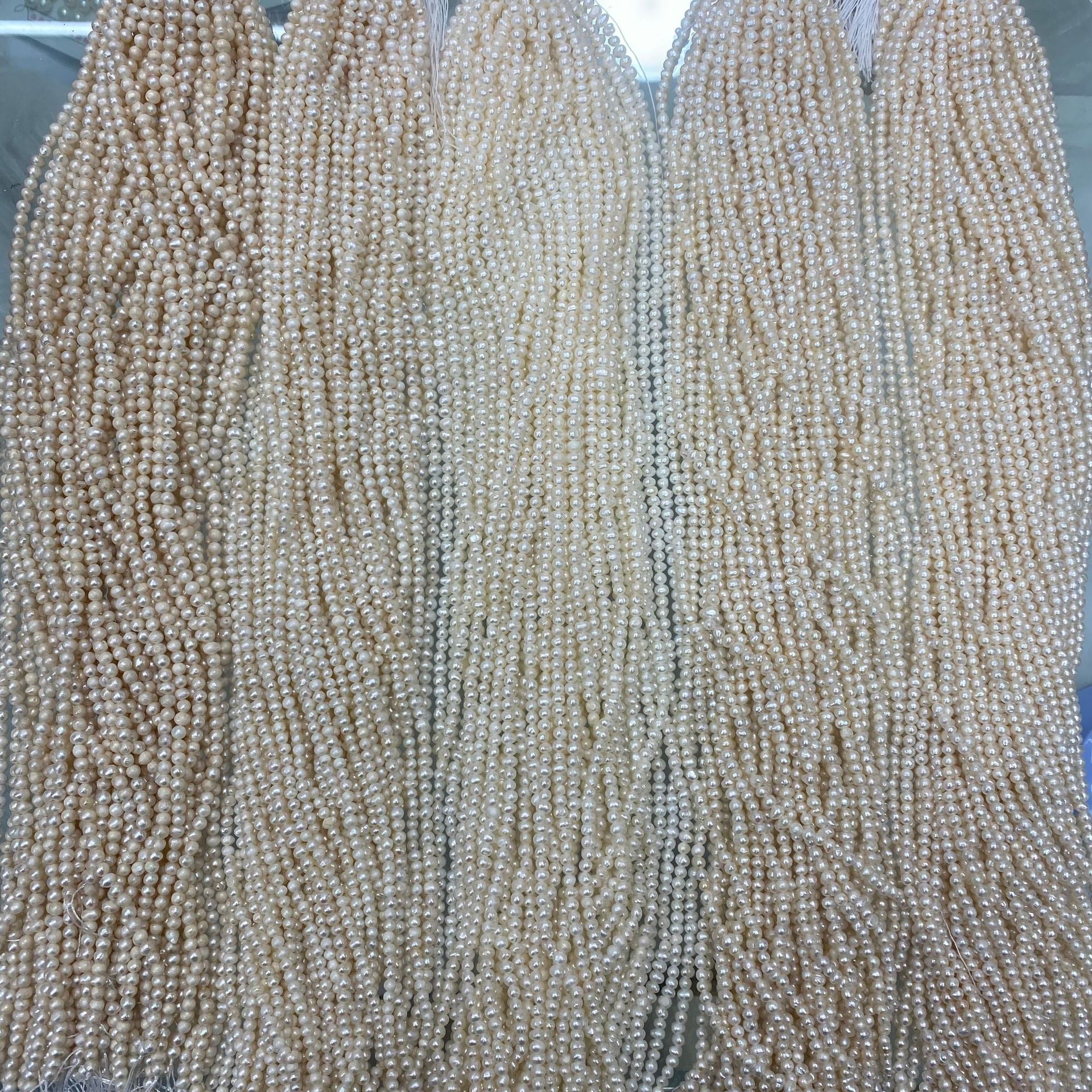 3~4mm, various price points, punch, potato round, nearly round, strong light, textured, textureless, natural freshwater pearls
