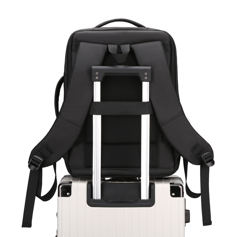 Cross-border Business Backpack Multifunctional Waterproof Computer Backpack Men's 17-inch Large Capacity Travel Bag Student Schoolbag