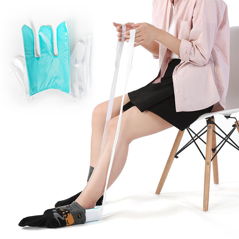 Waist-free drawstring socks-wearing auxiliary device elderly pregnant women socks-wearing device disabled socks-wearing artifact