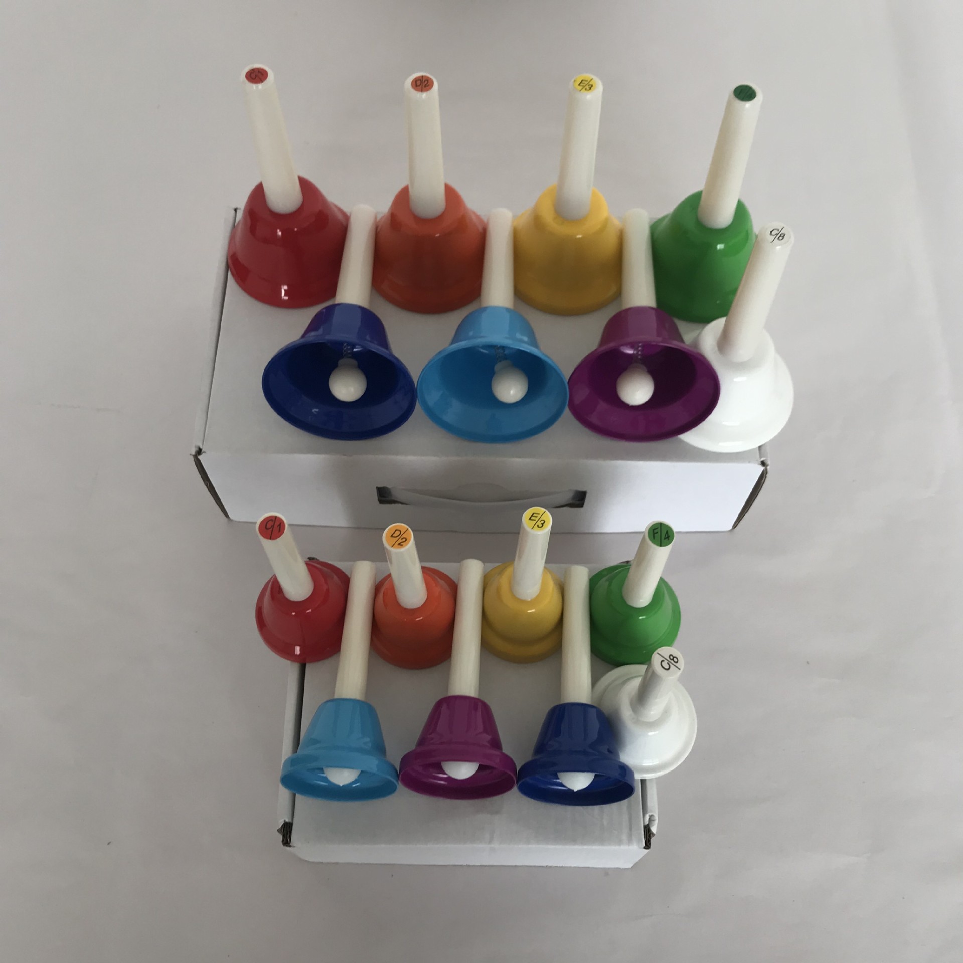 Orff children's percussion instrument 8-tone color clock melody clock rainbow clock eight-tone class Bell