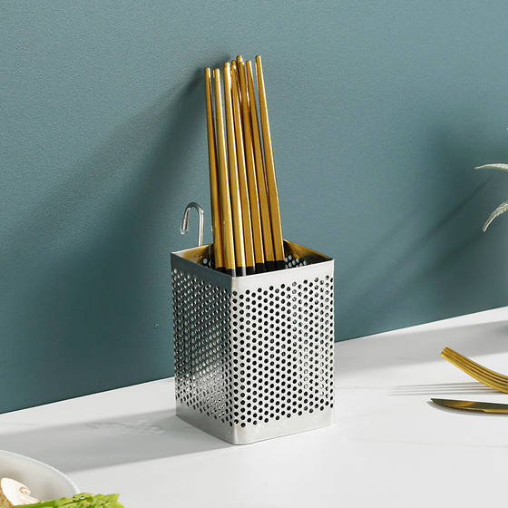Chopsticks Storage Tube Chopsticks Cage New High-end Kitchen Shelf Storage Rack Sterilizable Chopsticks Tube Spoon Storage Box