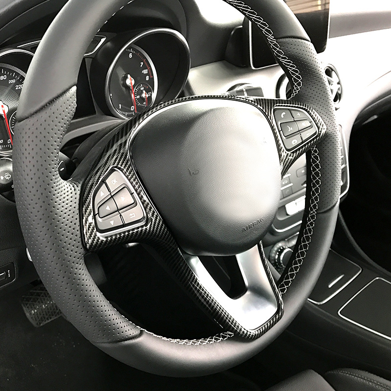 Suitable for Mercedes-Benz A B C E GLA GLC CLA GLE GLS class steering wheel trim frame trim modification