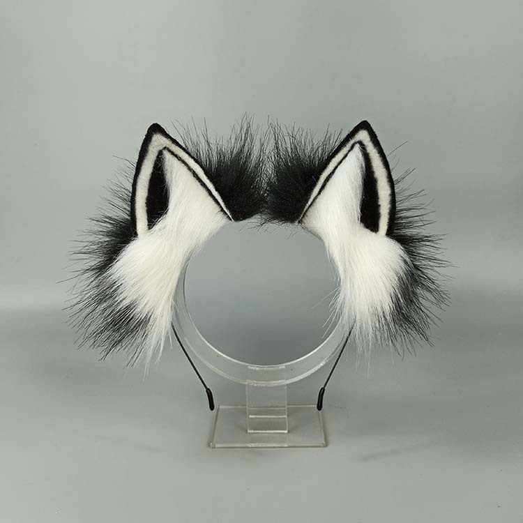 Hand-made Beast ear hairband imitation cat ear lolita headdress clip kc tail lo mother animal ear lolita