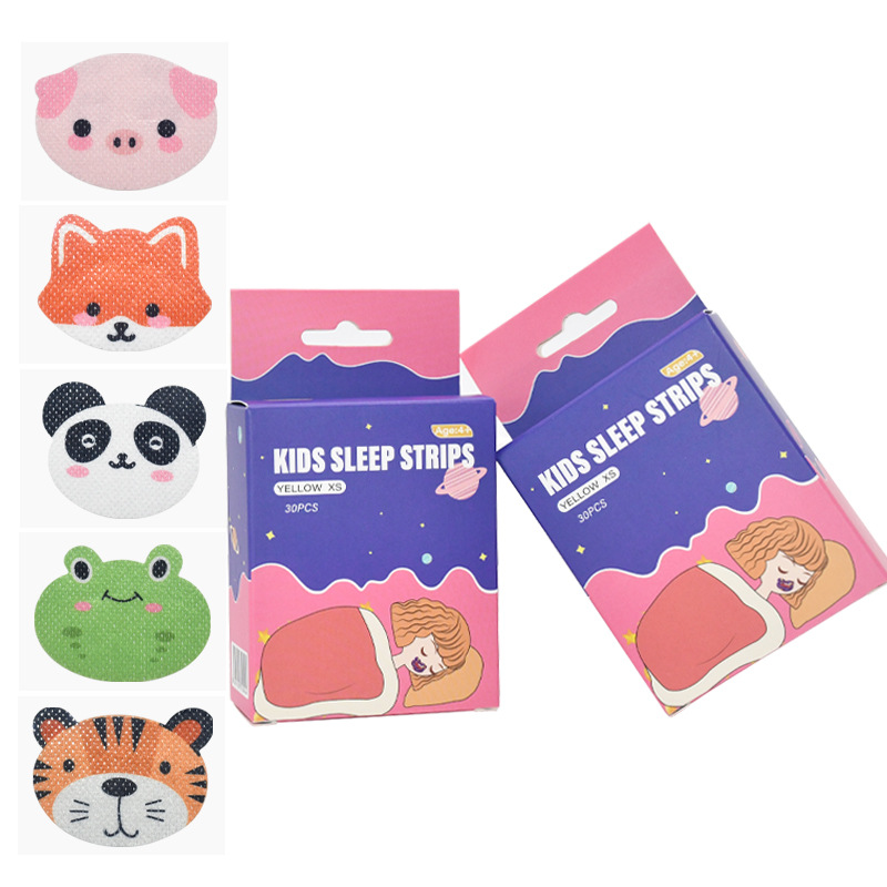 Factory Cartoon Children's Closed Mouth Paste Sleeping Anti-opening Snoring Sticker Mouth Breathing Correction Sticker Sealing Sticker