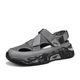 Sandals Men's Summer Thick-soled Non-slip Youth Lightweight Hole Shoes Men's Breathable Mesh Comfortable Beach Shoes
