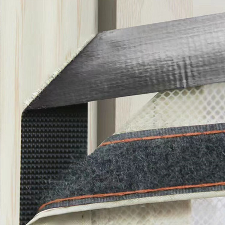 Summer Day Door Curtain Gauze Curtain with Absorber Magnet Self-absorption Anti-mosquito and Insect Velcro Curtain Fly-proof Ventilation for Household