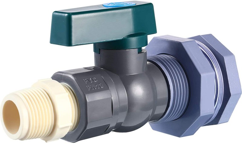 水塔水タンク継手水槽水タンクプラスチックインターフェースpvc3/4セットセットセットセットスイッチ付きバルブ6分|undefined