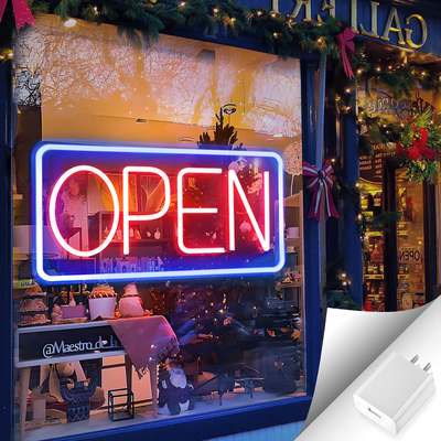 Amazon popular neon light business sign open sign dimming neon light bar cake shop decorative light plate