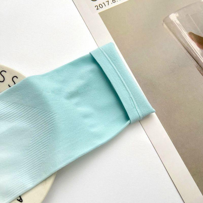 Summer New Women's Gradual Color Ice Silk Sleeves Sunscreen Outdoor Arm Protection UV Protection Ice Sleeves Fixed logo