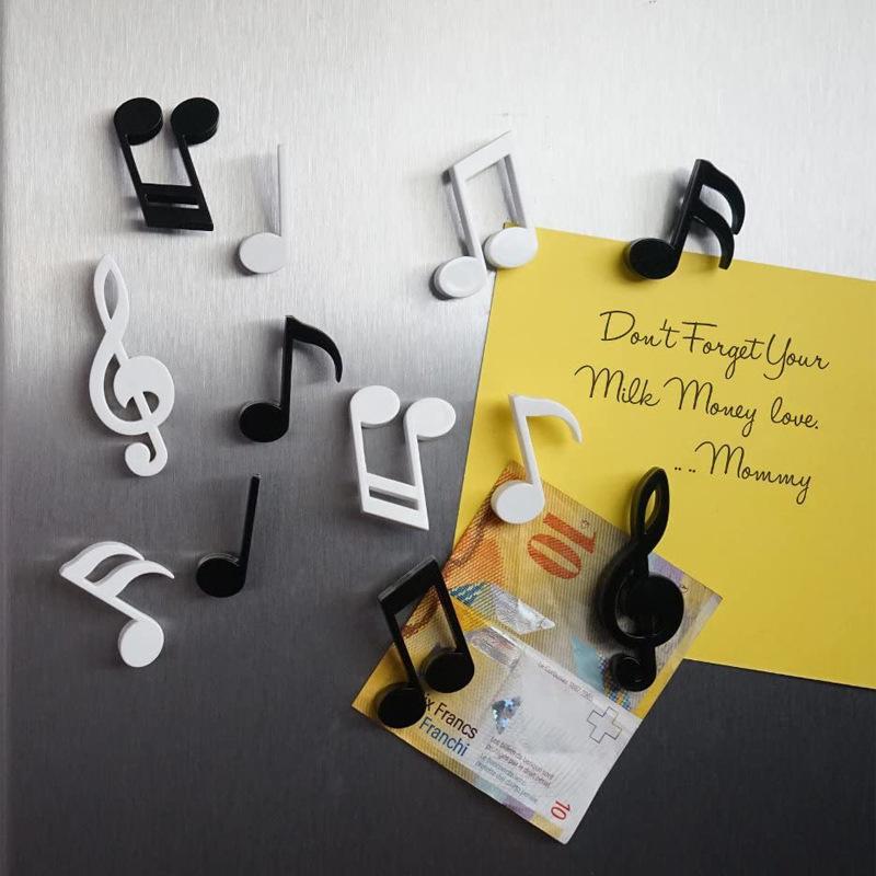 Fun note refrigerator sticker creative piano note note magnet refrigerator sticker magnet magnetic refrigerator decorative sticker