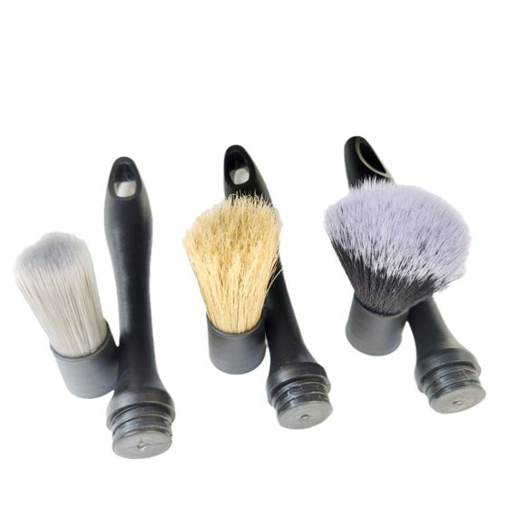 Car cleaning brush car wash details brush 3-piece set interior car gap pig fiber silk dust removal soft brush tool brush