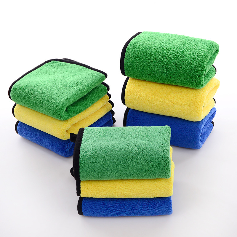 Car wash towel car towel double-sided thickened coral fleece car towel microfiber car cleaning beauty cloth