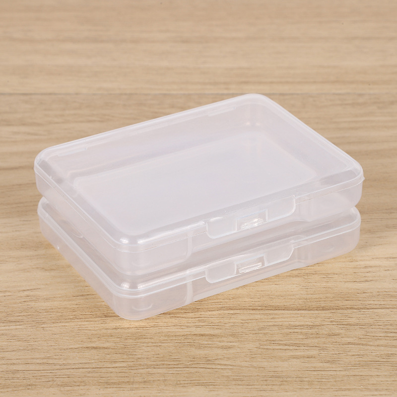 Factory direct PP plastic box rectangular finishing transparent packaging box small material Box white fishing gear storage box