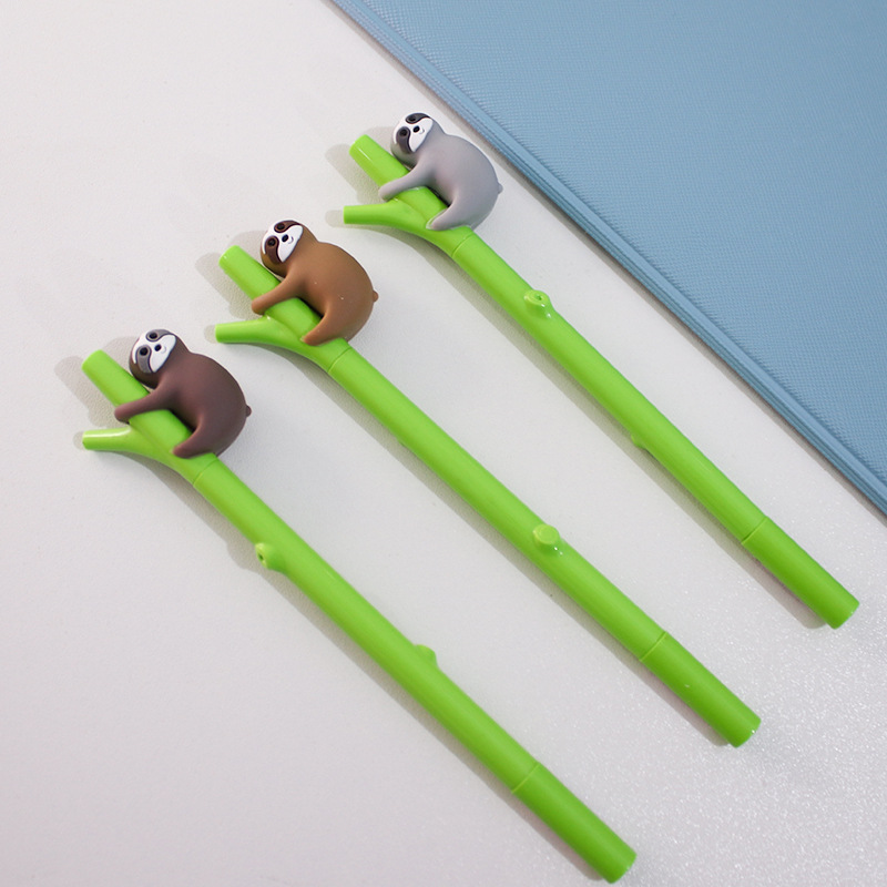 Creative Sloth Style Gel Pen Student Cartoon 0.5 Black Signature Pen Cute Cute Korean Style Stationery