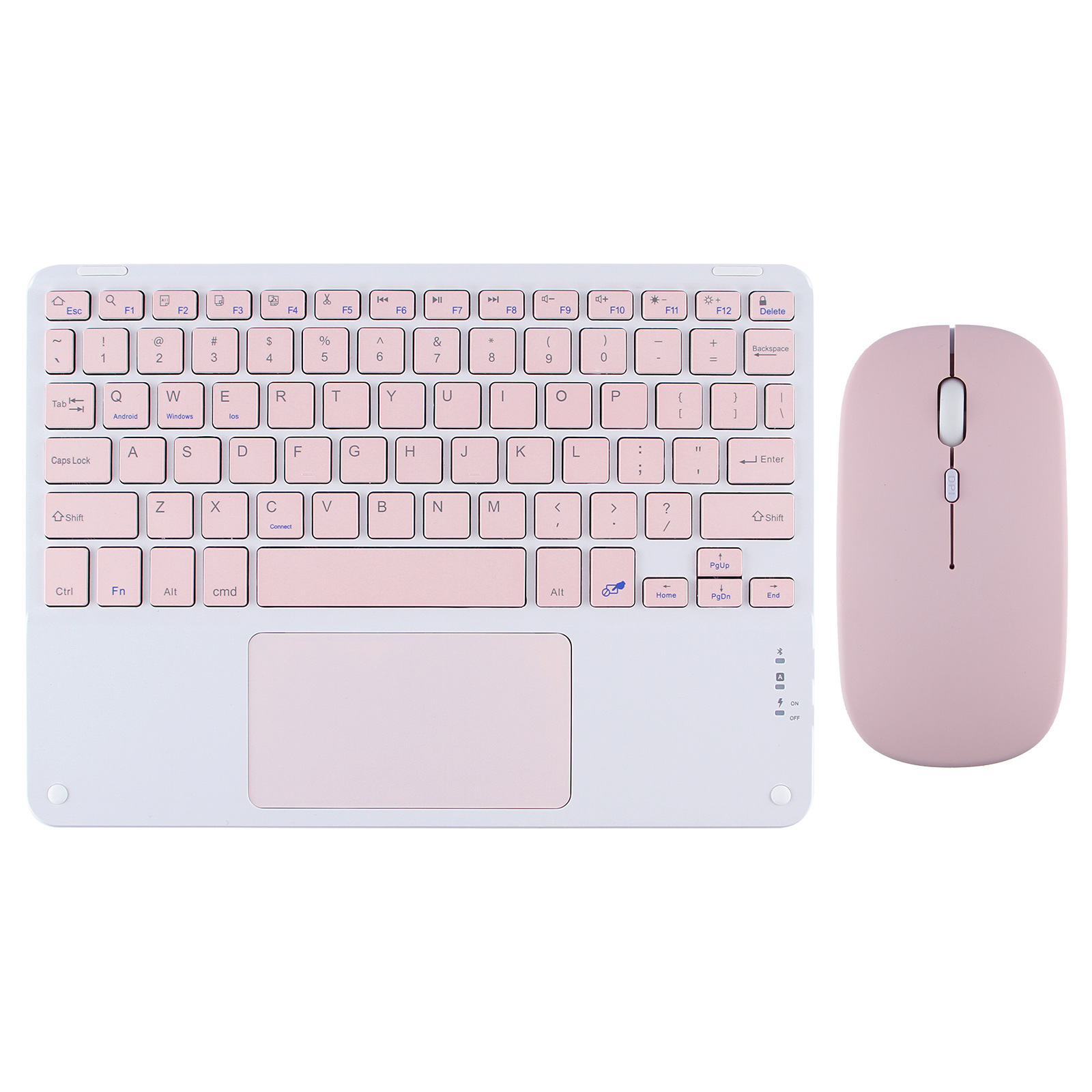Popular for ipad10 mobile phone tablet universal touch side Bluetooth keyboard wonderful control magnetic suction Wireless Keyboard Mouse