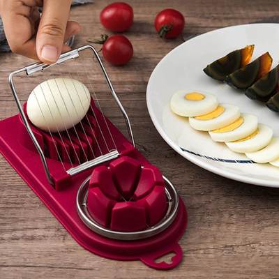 Egg slicer stainless steel egg cutter single cutting multi-functional pine egg two-in-one egg cutter