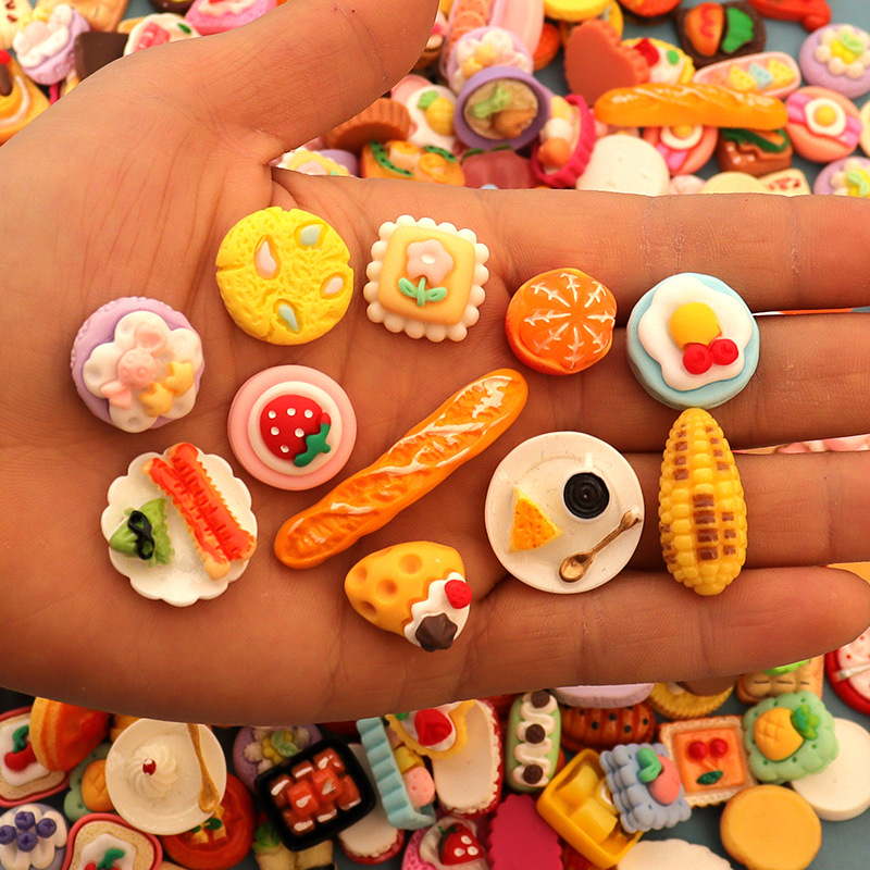 Simulation food play miniature mini food model cream glue diy jewelry mobile phone shell accessories resin accessories ornaments