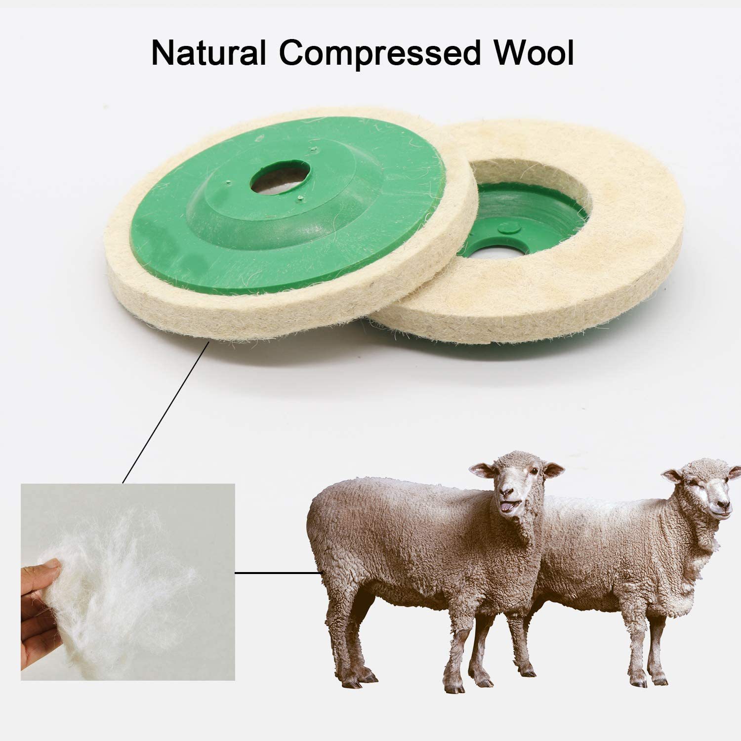 Factory wholesale angle grinder diameter 100 fine white wool polishing wheel polishing felt wheel angle grinder polishing wheel