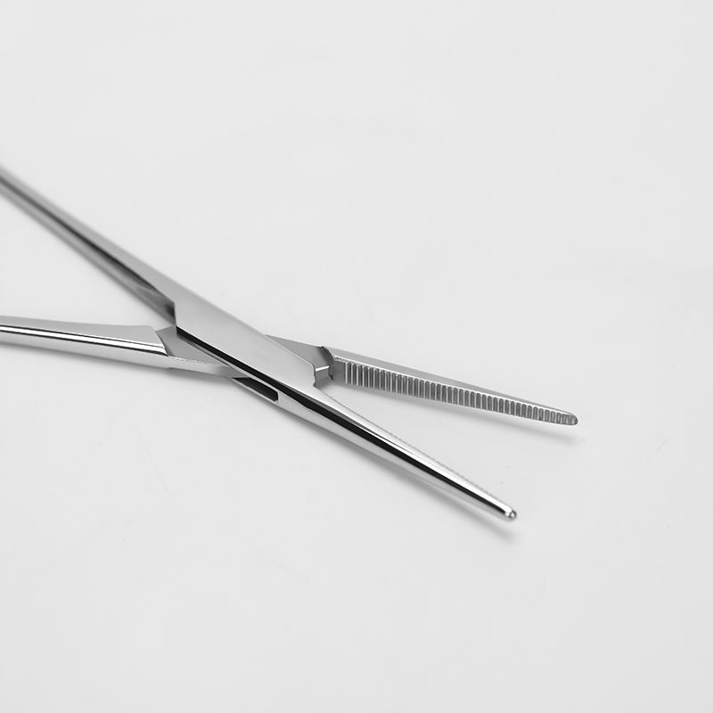 Medical Hemostatic Forceps Stainless Steel High Hardness Straight Elbow Mosquito Small Three-gear Snap Surgical Suture Forceps for Hair Pulling
