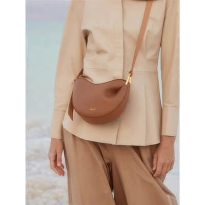 POLENE Tonca Genuine Leather Pea Bag Women's 2023 Autumn and Winter Shoulder Crossbody poleno Bag Saddle Dumpling Bag Small