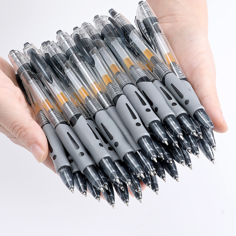 GP-1008 press gel pen 0.5mm black bullet office signature carbon pen student brush pen Red