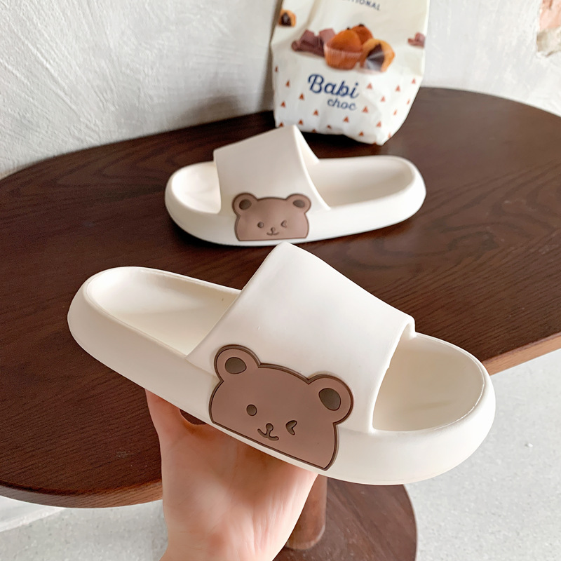 Stepping on excrement feeling Internet-famous home slippers women's soft home summer outing home thick-soled leisure sandals and slippers men's summer