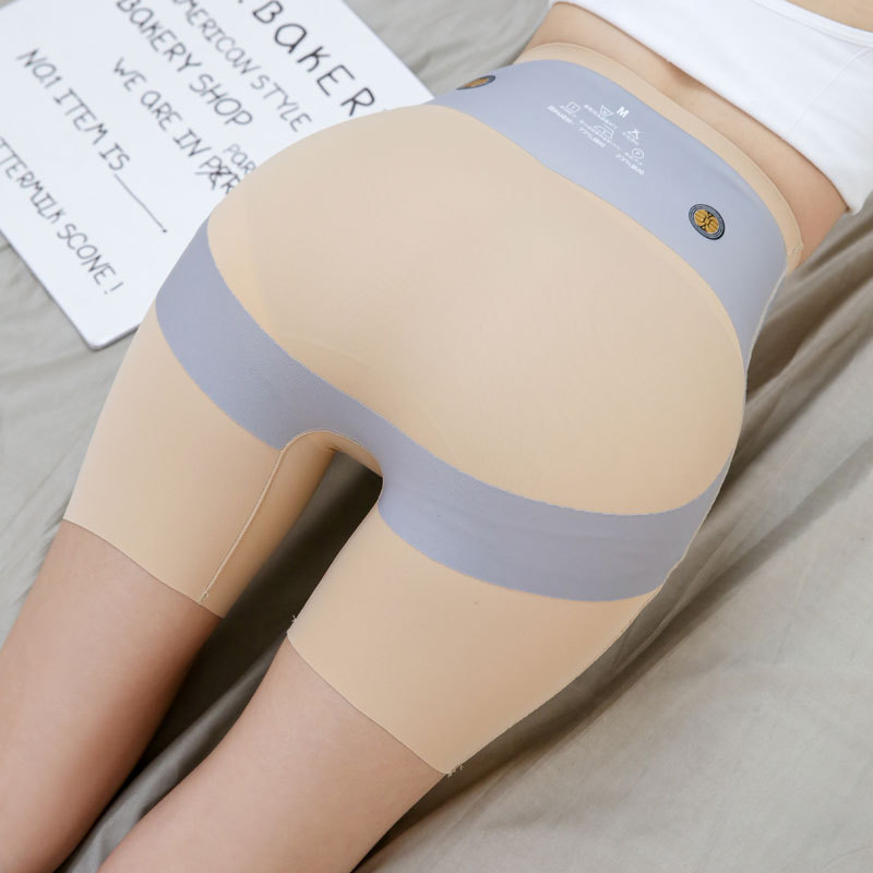 Thin khaki belly contracting hip lifting pants women's high waist seamless shaping non-curling outer wear suspension high elastic bottoming women's pants
